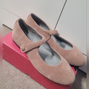 Girls Mary Janes Pink Suede